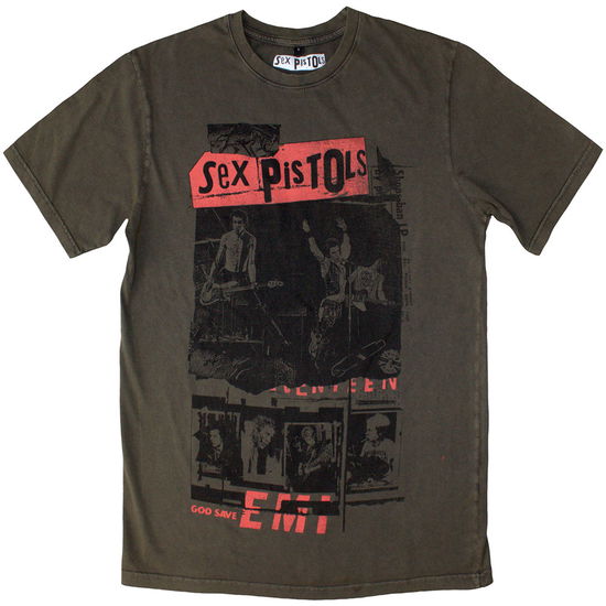 Cover for Sex Pistols - The · The Sex Pistols Unisex Stone Wash T-Shirt: Photo Collage (T-shirt) [size S] (2024)