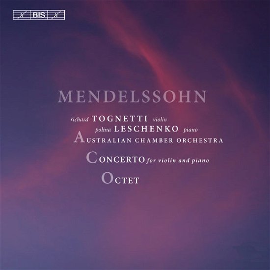 Mendelssohncto Violinpiano - Australian Cotognetti - Música - BIS - 7318599919843 - 1 de abril de 2013