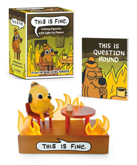 Cover for KC Green · This Is Fine Talking Figurine: With Light and Sound! - RP Minis (Book) (2024)