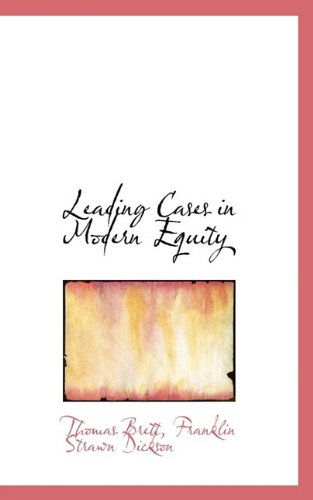 Cover for Thomas Brett · Leading Cases in Modern Equity (Paperback Book) (2009)