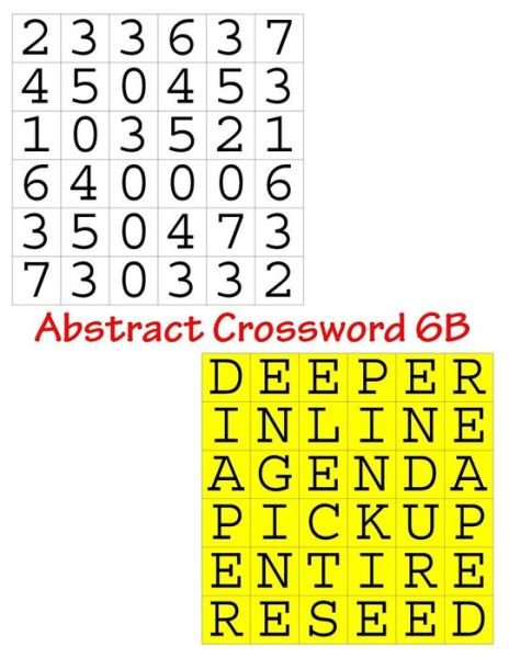 Cover for MR Francis Gurtowski · Abstract Crossword 6b (Paperback Book) (2017)