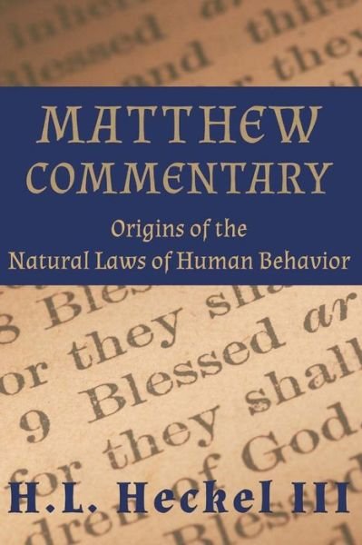 Cover for H L Heckel III · Matthew Commentary (Pocketbok) (2017)