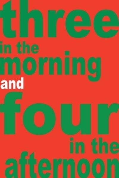 Cover for Wide Ocean · Three in the morning and four in the afternoon (Paperback Book) (2020)