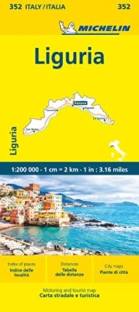 Liguria - Michelin Local Map 352 - Michelin - Böcker - Michelin Editions des Voyages - 9782067259843 - 28 september 2023