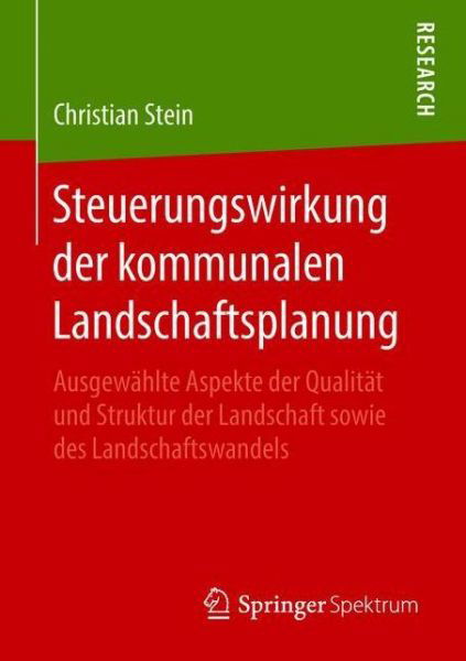 Cover for Stein · Steuerungswirkung der kommunalen (Buch) (2018)