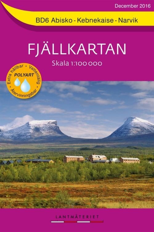 Fjällkartan BD: Abisko-Kebnekaise-Narvik - Lantmäteriet - Books - Lantmäteriet - 9789158895843 - February 20, 2017