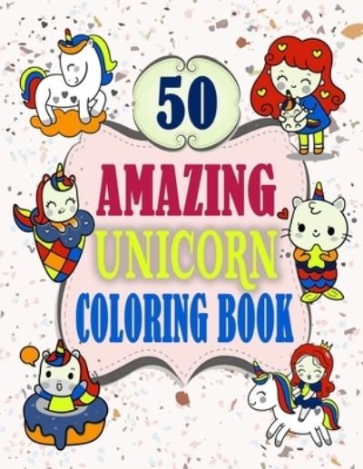 Cover for Heba Studio · 50 amazing unicorn coloring book (Pocketbok) (2020)