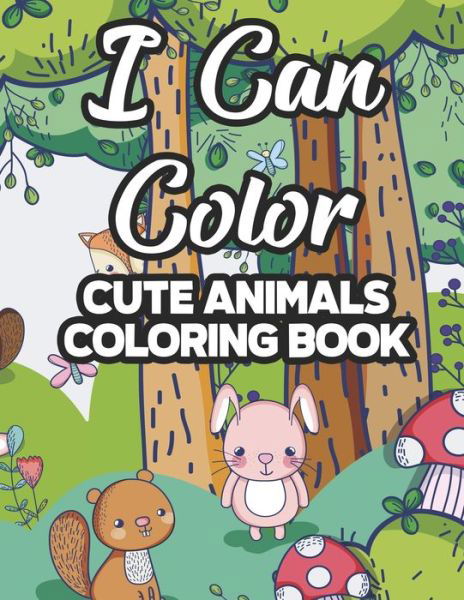 Cover for Heavenly Love Publishers · I Can Color Cute Animals Coloring Book (Paperback Bog) (2020)