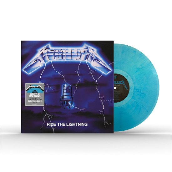 Cover for Metallica · Ride the Lightning (LP) [Electric Blue Vinyl edition] (2023)