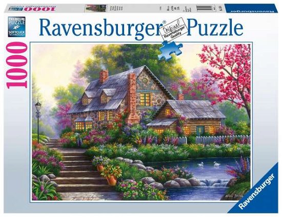 Puzzel romantische cottage: 1000 stukjes - Ravensburger - Annen - Ravensburger - 4005556151844 - 1. mars 2020