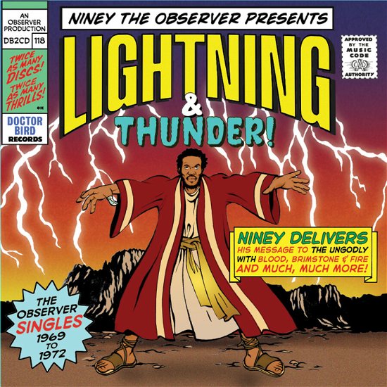 Cover for Niney the Observer Presents Lighthing &amp; Thunder · Niney The Observer Presents Lighthing &amp; Thunder! The Observer Singles 1969 To 1972 (CD) (2024)
