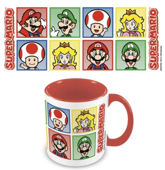 Super Mario (4 Colour) Red 11oz/315ml Coloured Inner Mug - Pyramid - Bøker - PYRAMID INTERNATIONAL - 5050574268844 - 26. oktober 2023