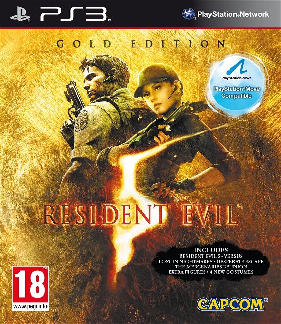 Cover for Spil-playstation 3 · Resident Evil 5 Gold Move Edition (PS3) (2010)
