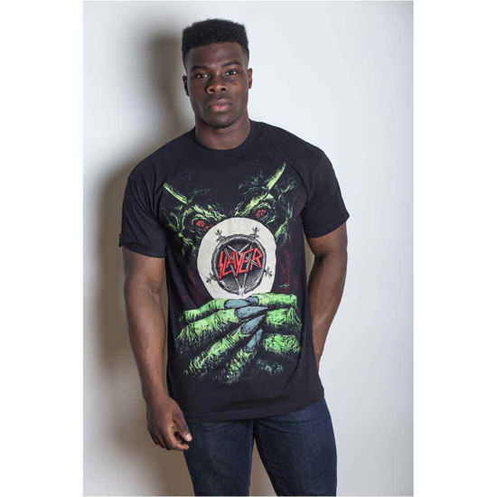 Slayer Unisex T-Shirt: Root of all Evil - Slayer - Koopwaar - Global - Apparel - 5055295348844 - 27 maart 2015