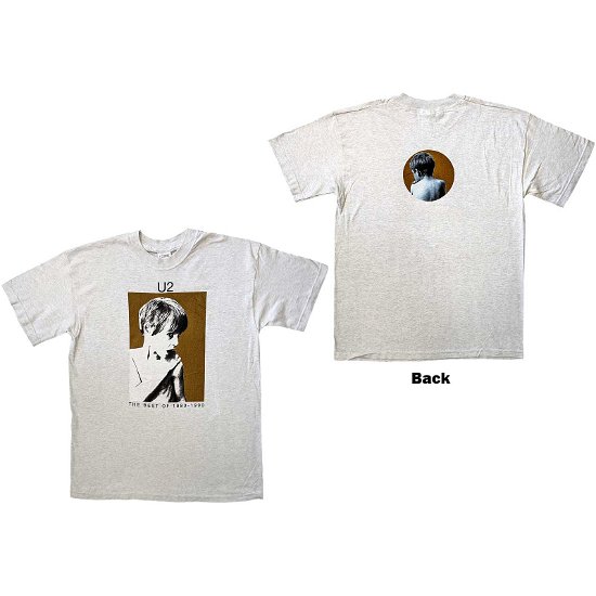 U2 Unisex T-Shirt: Best Of 1980-90 (Back Print & Ex-Tour) - U2 - Merchandise -  - 5056561066844 - 