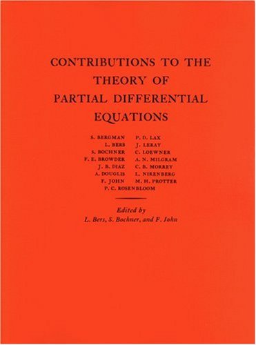 Cover for Lipman Bers · Contributions to the Theory of Partial Differential Equations. (AM-33), Volume 33 - Annals of Mathematics Studies (Pocketbok) (1955)