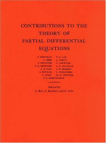 Cover for Lipman Bers · Contributions to the Theory of Partial Differential Equations - Annals of Mathematics Studies (Taschenbuch) (1955)