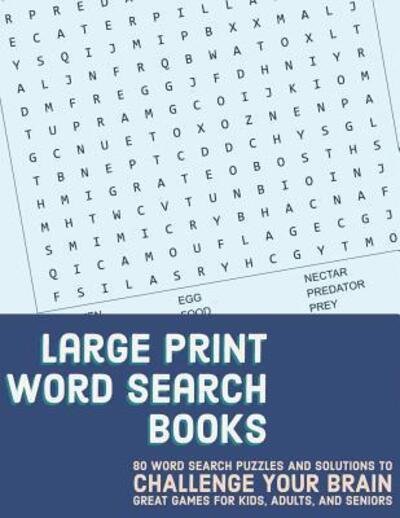 Cover for Nnj Puzzles · Large Print Word Search Books (Paperback Book) (2019)
