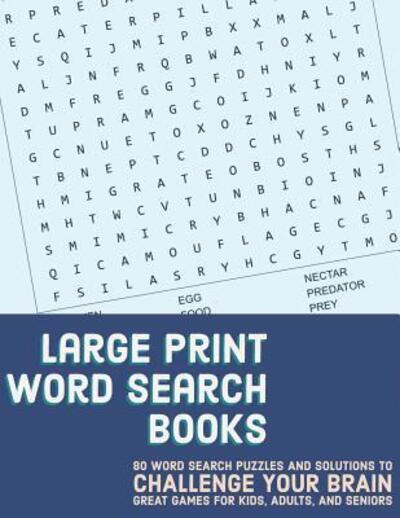 Cover for Nnj Puzzles · Large Print Word Search Books (Paperback Bog) (2019)