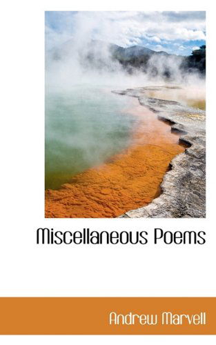 Cover for Andrew Marvell · Miscellaneous Poems (Paperback Book) (2009)