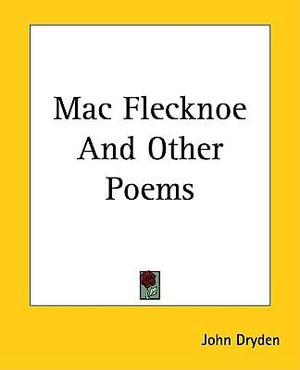 Cover for John Dryden · Mac Flecknoe And Other Poems (Paperback Book) (2004)