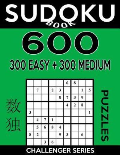 Cover for Sudoku Book · Sudoku Book 600 Puzzles, 300 Easy and 300 Medium (Pocketbok) (2017)