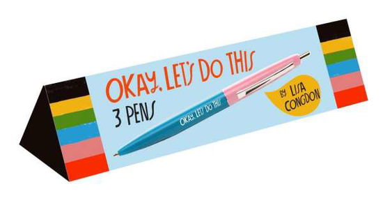 Cover for Lisa Congdon · Okay, Let's Do This 3 Pens: Three Pens (MERCH) (2020)