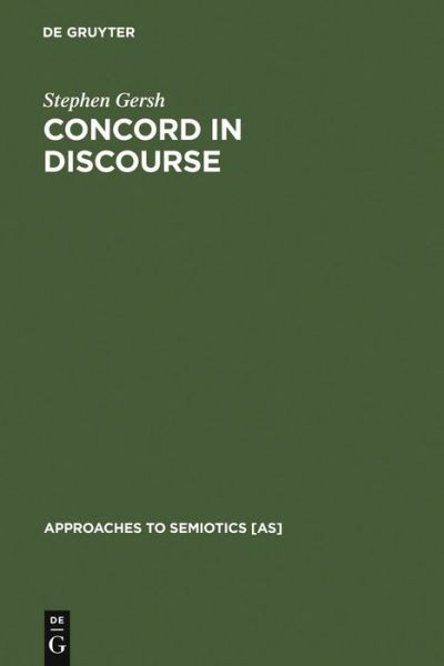 Cover for S. Gersh · Concord in Discourse (Book) (1996)