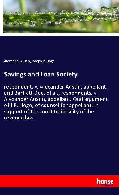 Cover for Austin · Savings and Loan Society (Book)