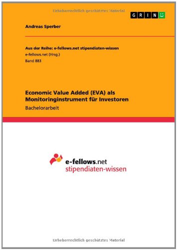 Cover for Andreas Sperber · Economic Value Added (Eva) Als Monitoringinstrument Für Investoren (Paperback Book) [German edition] (2014)