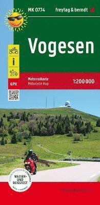 Vogesen, Motorcycle map 1:200.000 - Freytag Berndt - Bøger - Freytag-Berndt - 9783707919844 - 2. maj 2022