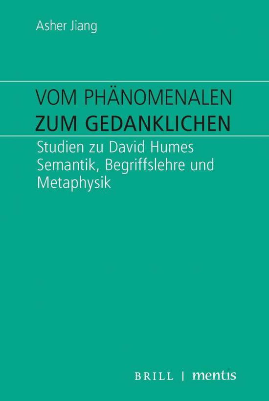 Cover for Jiang · Vom Phänomenalen zum Gedanklichen (Bok) (2020)