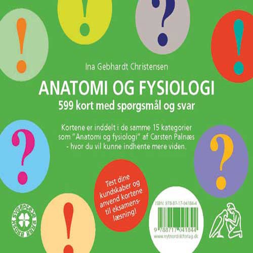 Cover for Ina Gebhardt Christensen · Anatomi og fysiologi: 599 spørgsmål og svar (Flashcards) [1.º edición] [Løsblade] (2011)