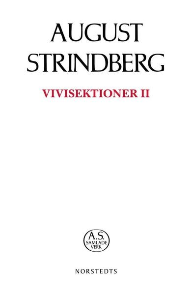 Cover for August Strindberg · August Strindbergs samlade verk POD: Vivisektioner II (Bog) (2018)