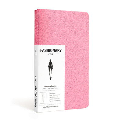 Cover for Fashionary · Fashionary Mini Felt Pink Womens Sketchbook A6 (Set of 3) (Drucksachen) (2016)