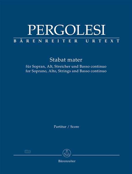 Cover for Pergolesi · Pergolesi:stabat Mater,pt.ba7679 (Book)