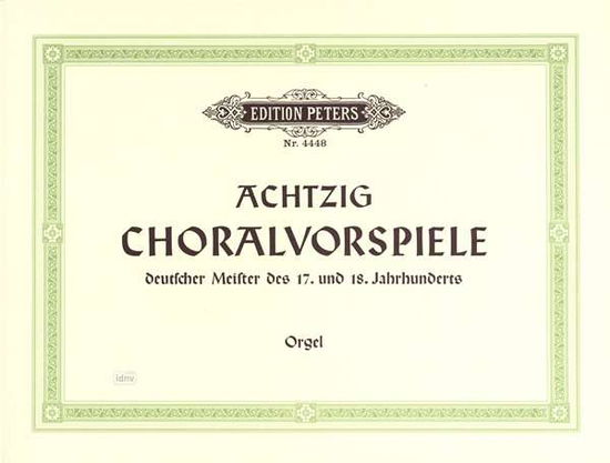 Cover for Hermann Keller · 80 Choralvorspiele deutscher Meister de (Book)