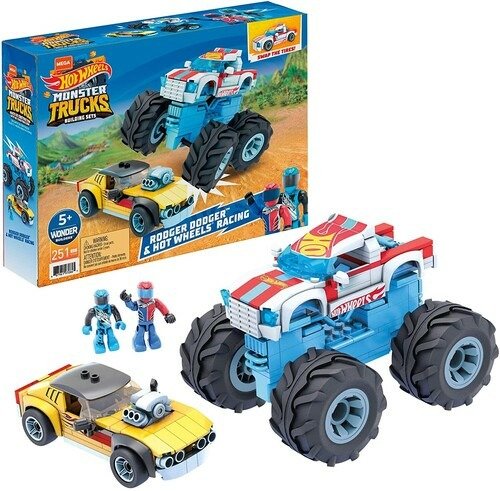 Cover for Mattel · Mattel Mega Hot Wheels Monster Trucks Building Sets - Rodger Dodger &amp; Hot Wheels Racing (gyg22) (MERCH) (2022)