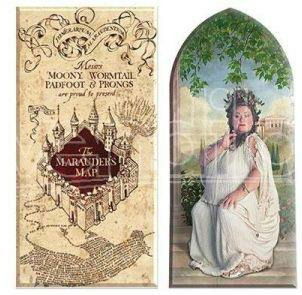Cover for Difuzed · Harry Potter - Set Of 2 Magnets - Marauder'S Map / Portrait Lady ( Map5000 ) (Toys)