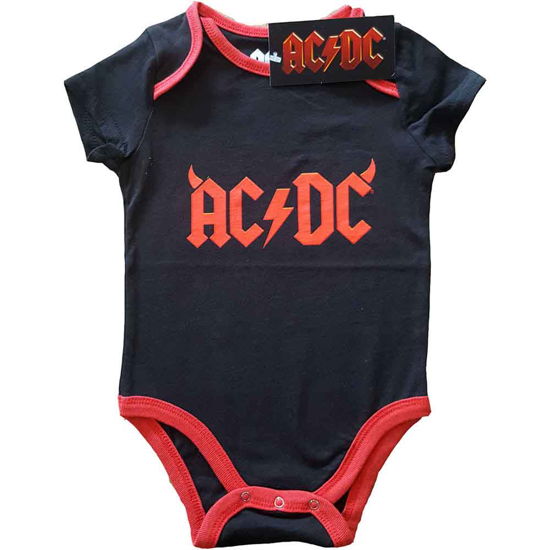 Cover for AC/DC · AC/DC Kids Baby Grow: Horns (0-3 Months) (Kläder) [size 0-6mths] [Black - Kids edition]