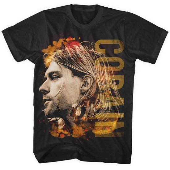 Kurt Cobain Unisex T-Shirt: Coloured Side View - Kurt Cobain - Produtos - PHD - 5060420686845 - 15 de agosto de 2016