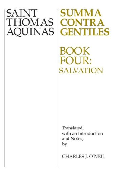 Cover for Thomas Aquinas · Summa Contra Gentiles, 4: Book Four: Salvation (Paperback Book) [New edition] (1975)