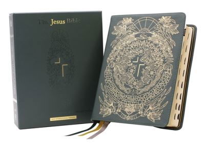 Jesus Bible Artist Edition, NIV, Genuine Leather, Calfskin, Green, Limited Edition, Thumb Indexed, Comfort Print - Passion - Annen - Zondervan - 9780310461845 - 6. september 2022
