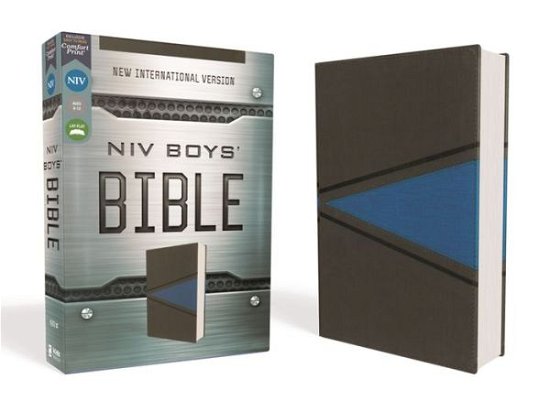 Cover for Zondervan · NIV, Boys Bible, Leathersoft, Gray / Blue (Book) (2020)