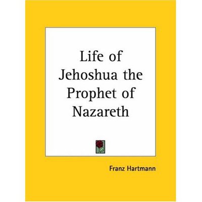 Cover for Franz Hartmann · Life of Jehoshua the Prophet of Nazareth (Paperback Book) (1992)