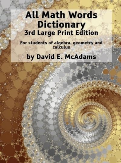 Cover for David E. McAdams · All Math Words Dictionary (Book) (2023)