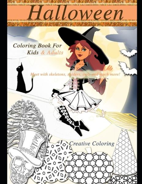 Cover for Creative Coloring · Halloween coloring book for kids and adults (Paperback Book) (2019)