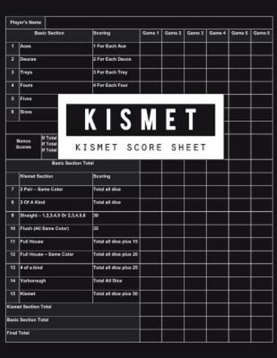 Cover for Bg Publishing · Kismet Score Sheet (Pocketbok) (2018)