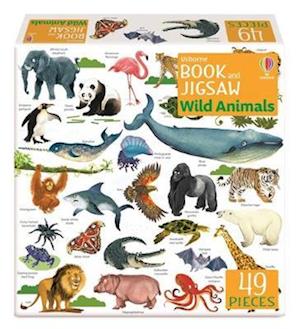 Usborne Book and Jigsaw Wild Animals - Usborne Book and Jigsaw - Sam Smith - Kirjat - Usborne Publishing Ltd - 9781803704845 - torstai 13. huhtikuuta 2023