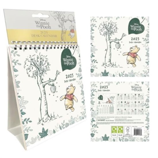 Cover for Winnie the Pooh (Forest Green) 2025 Desk Calendar (Calendar) (2025)